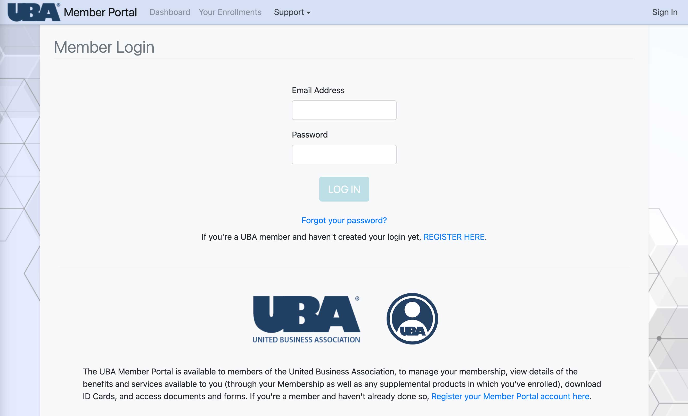 UBA & BB Member Portal
